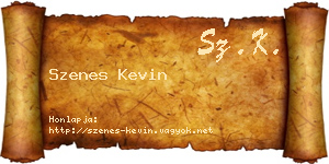 Szenes Kevin névjegykártya